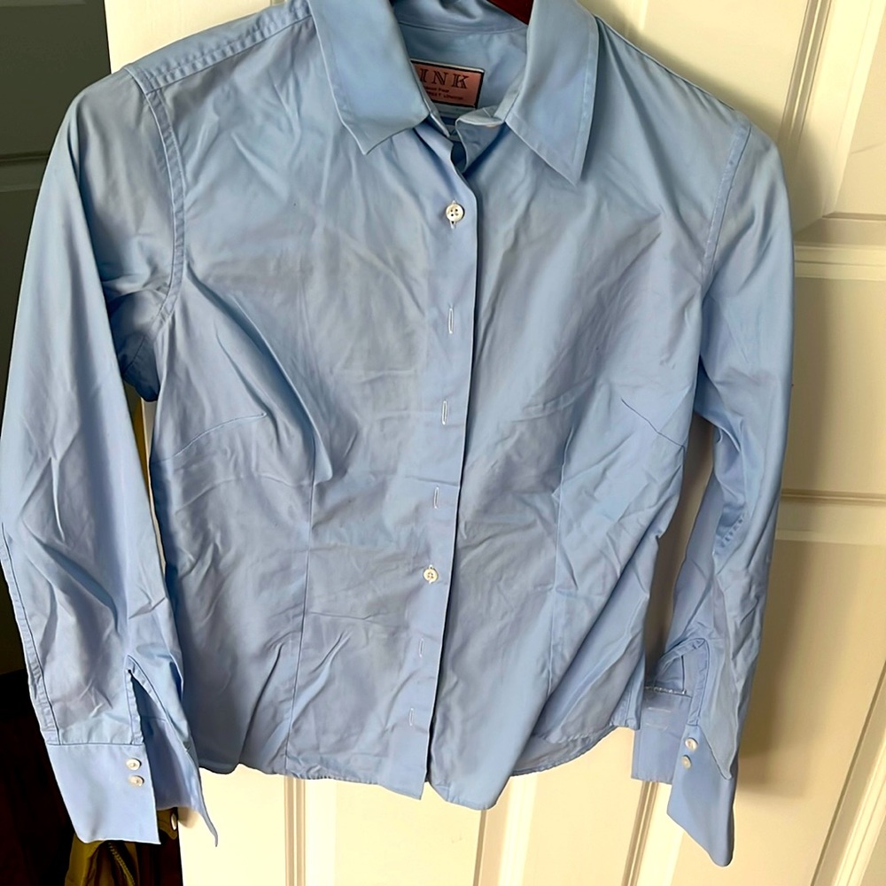 Bright, baby blue formal shirt